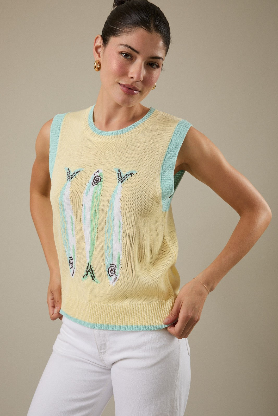 Kelsey Fish Sweater Vest