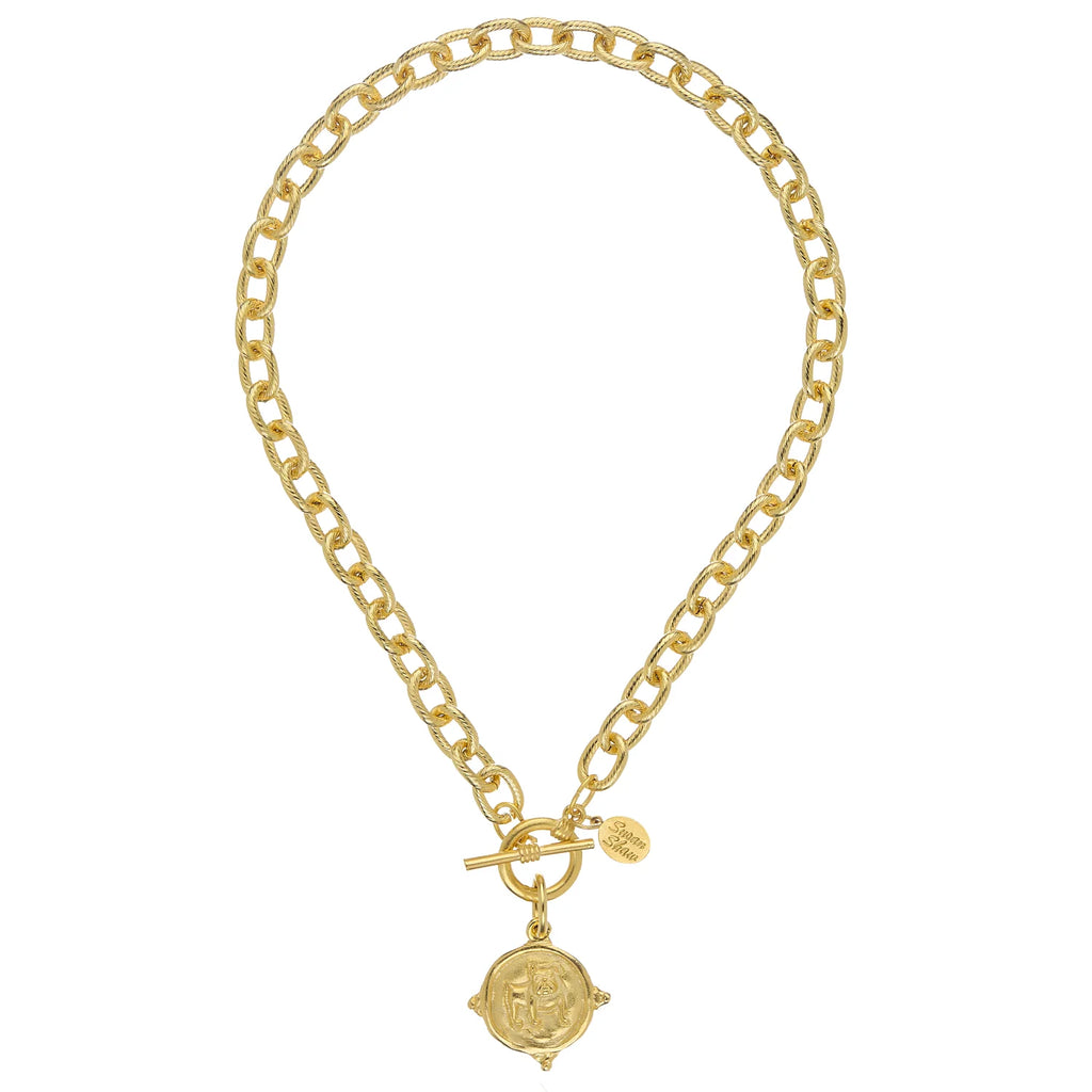 Bulldog Toggle Necklace