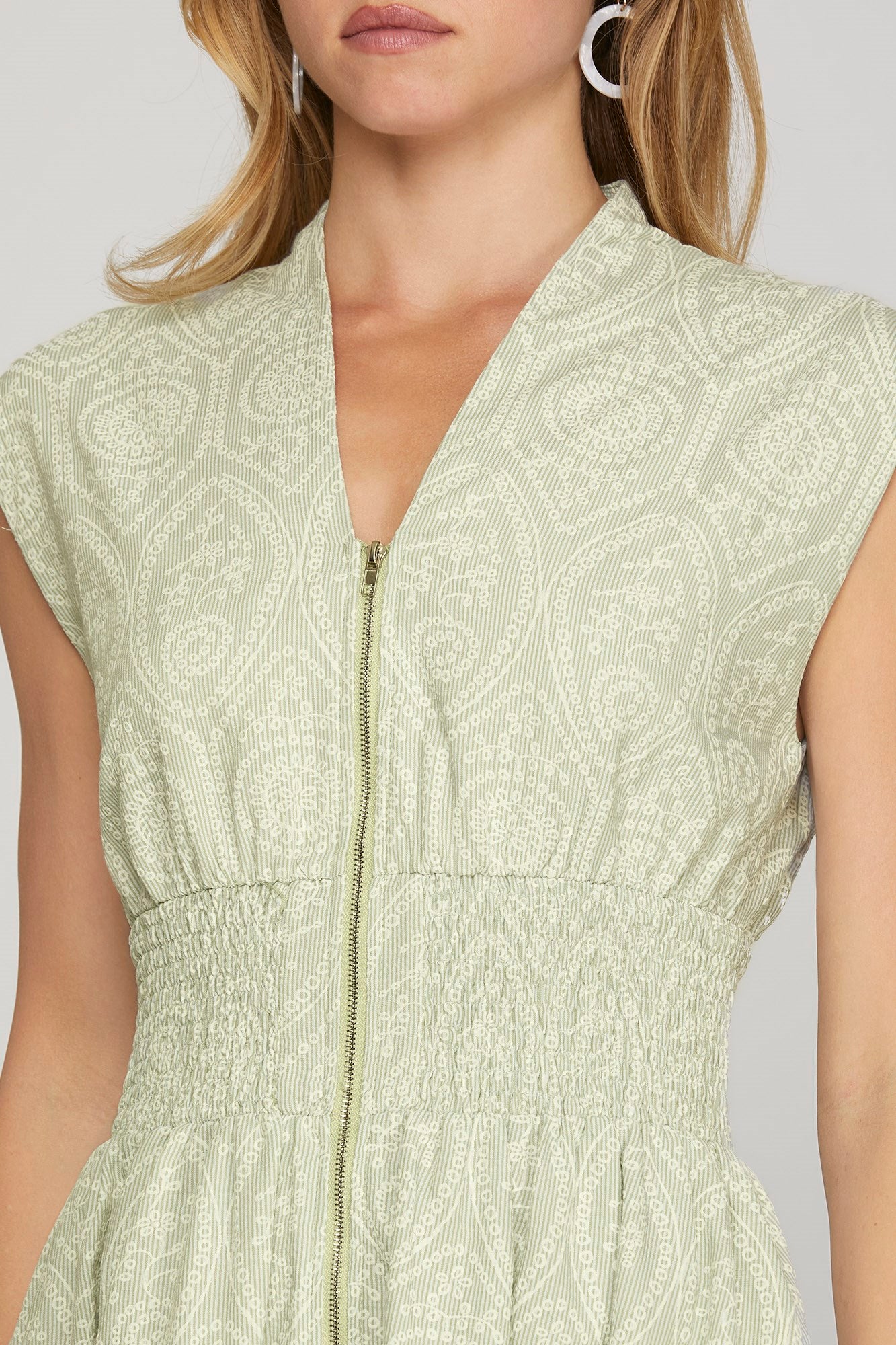 Hadley Printed Zip Dress