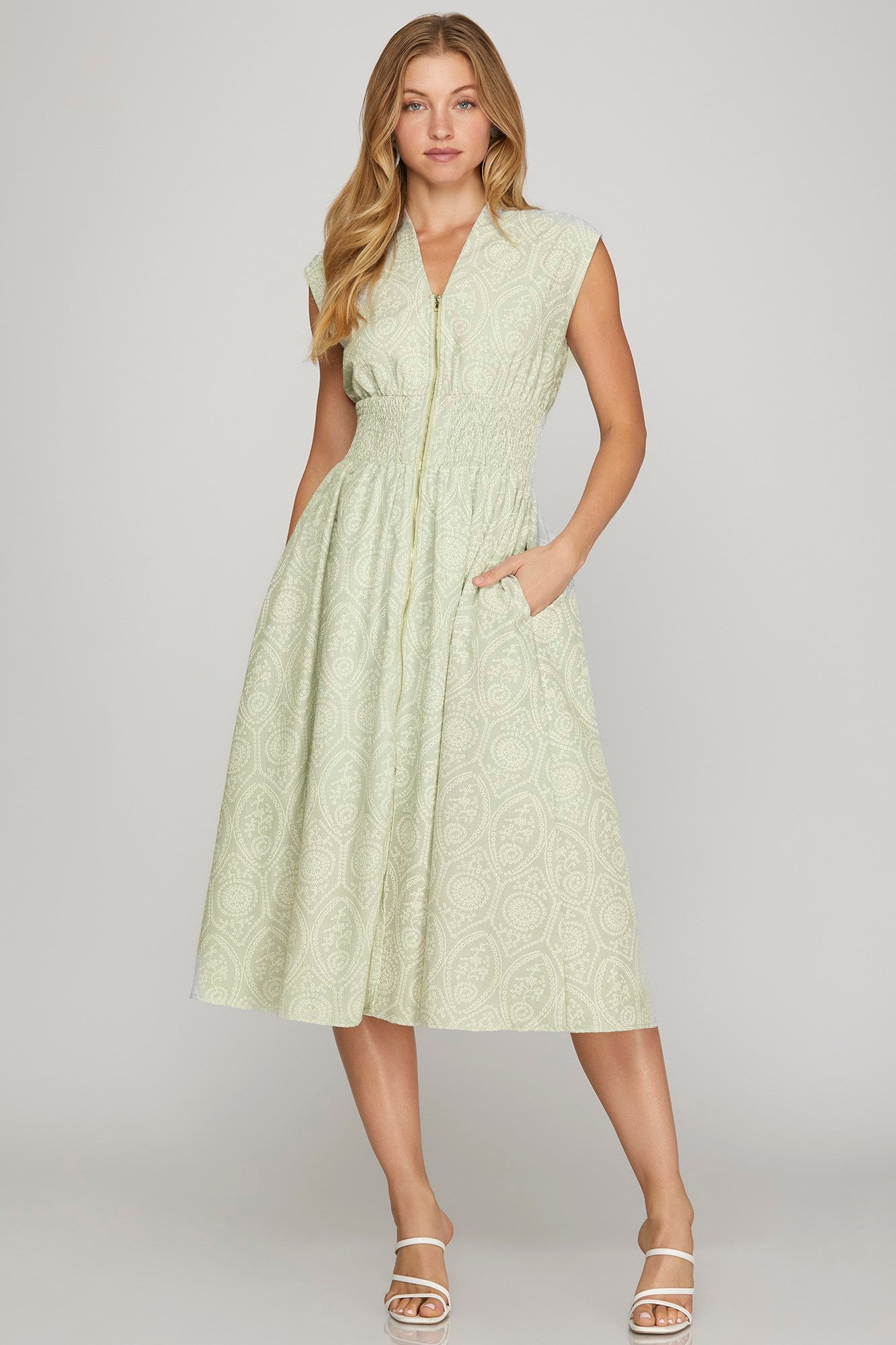Hadley Printed Zip Dress