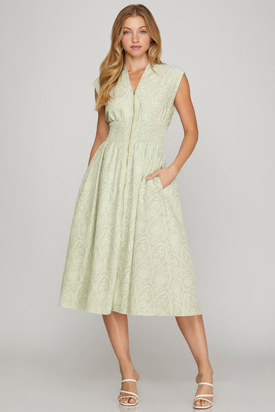Hadley Printed Zip Dress