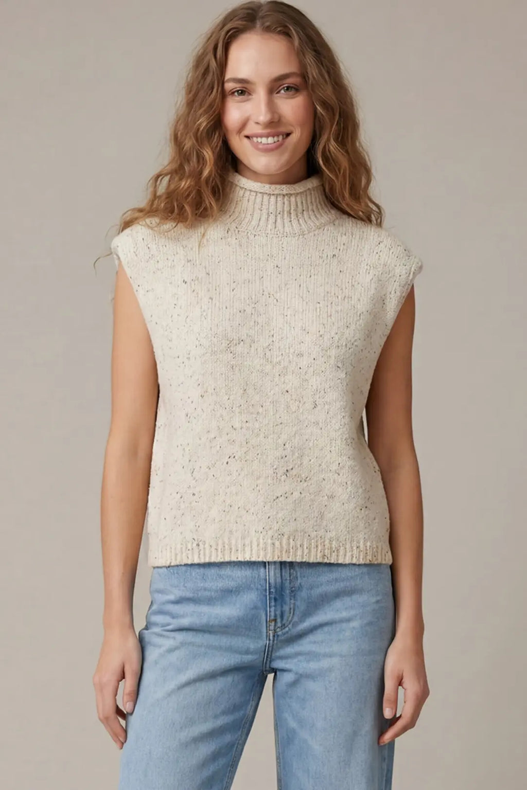 Jen Mock Neck Sweater Top