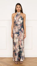 Vera Satin Maxi Dress
