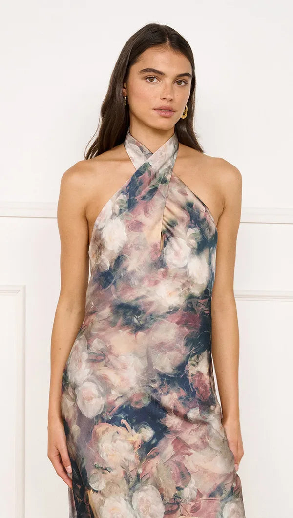 Vera Satin Maxi Dress