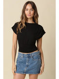 Sophia Ribbed Tee