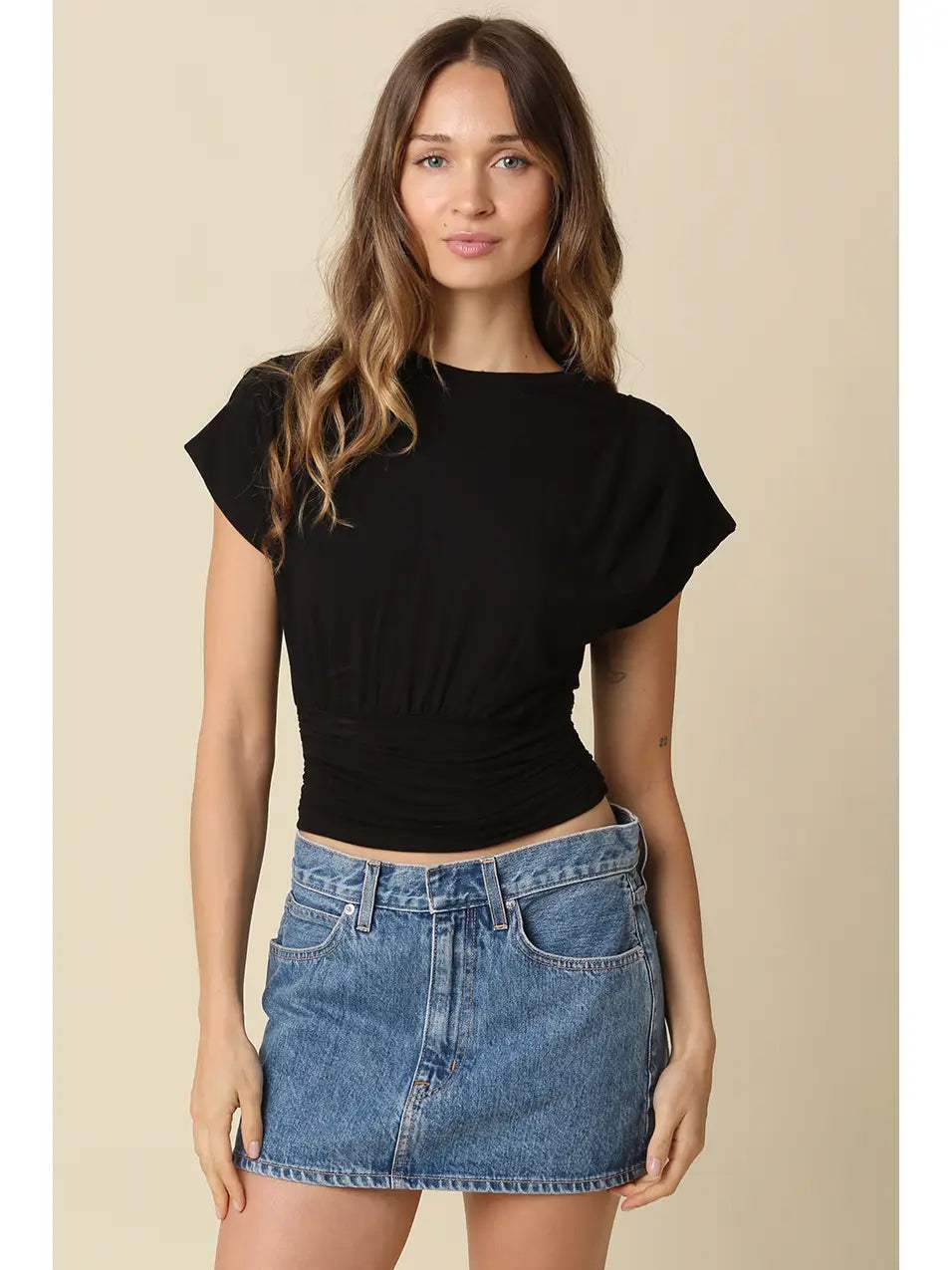 Sophia Ribbed Tee