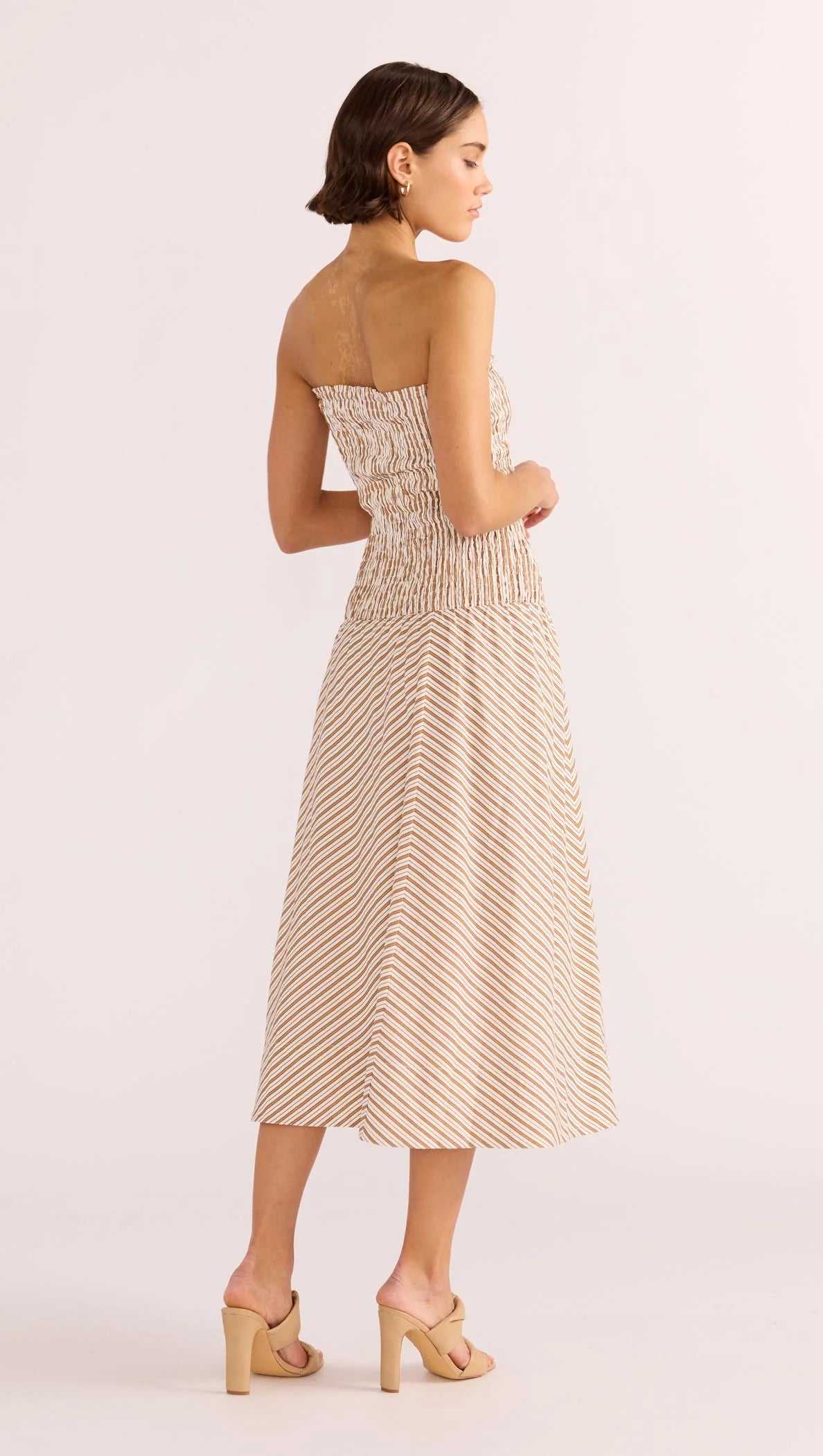Artemis Shirred Midi Dress