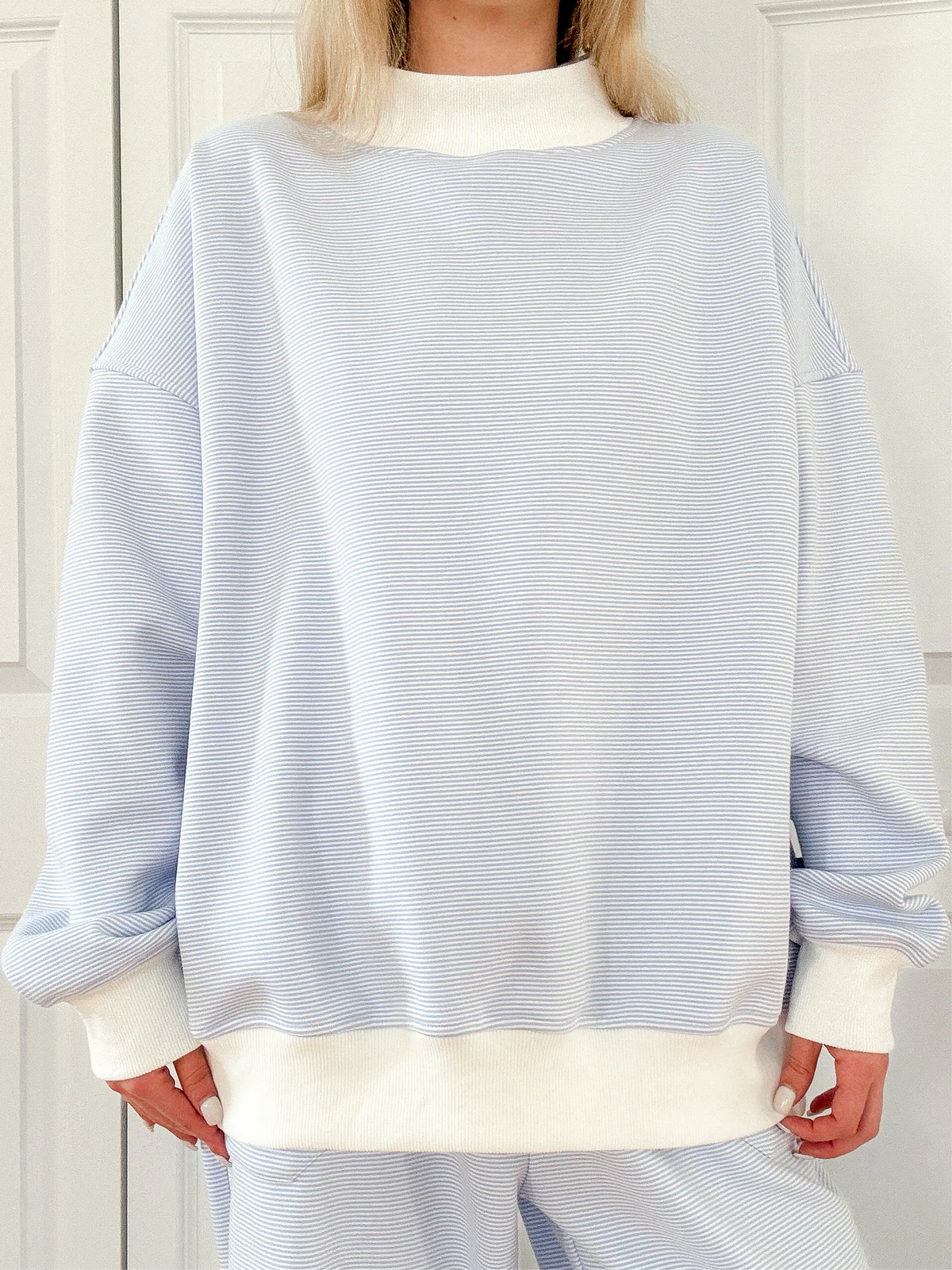 Bonnie Striped Mockneck