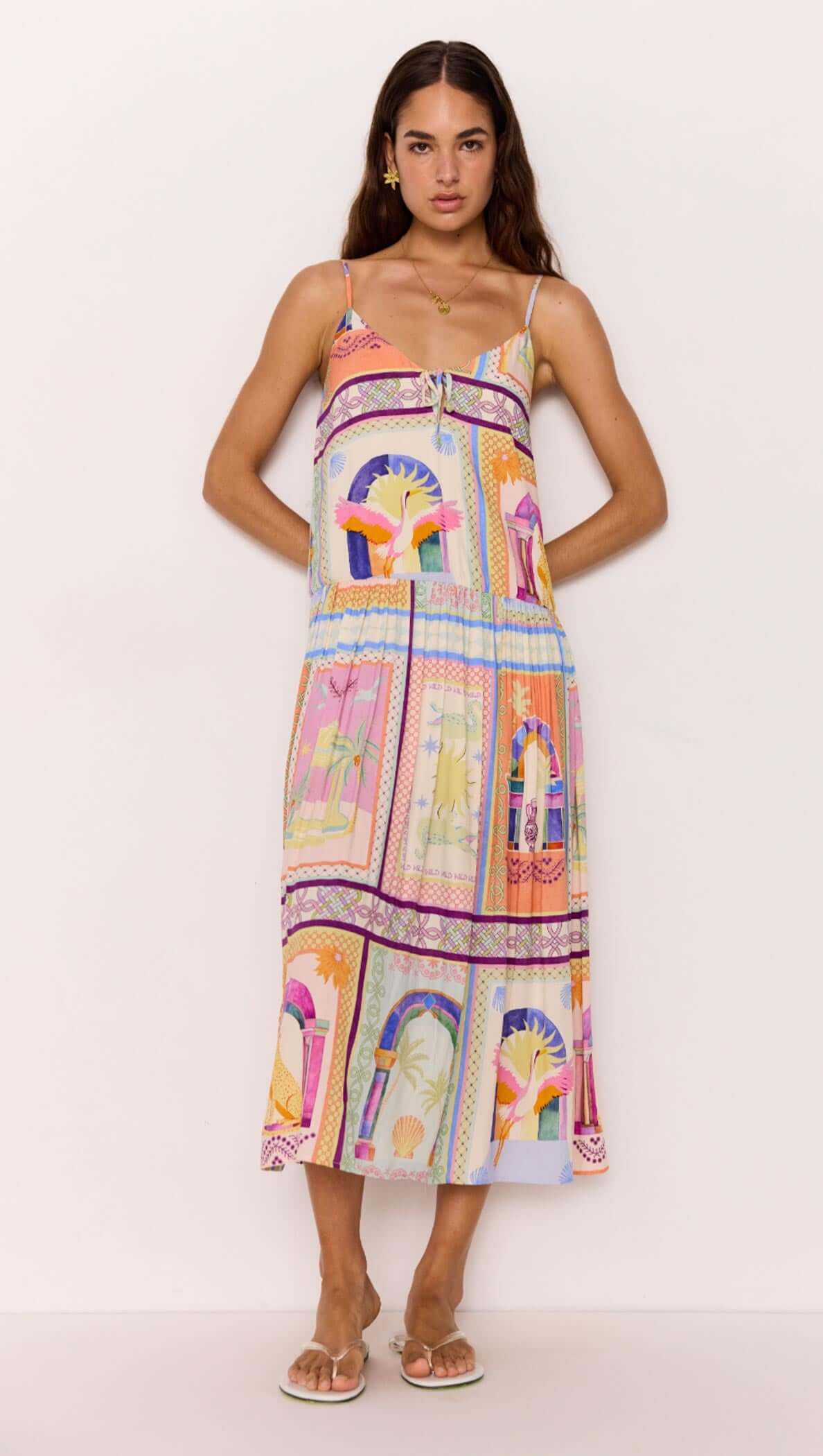 Elysia Dropped Hem Maxi Dress