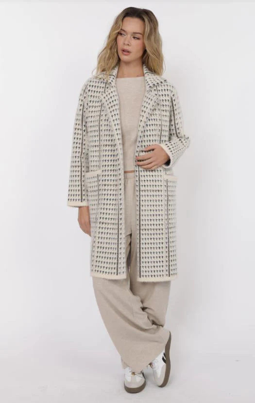 Marceau Houndstooth Coat