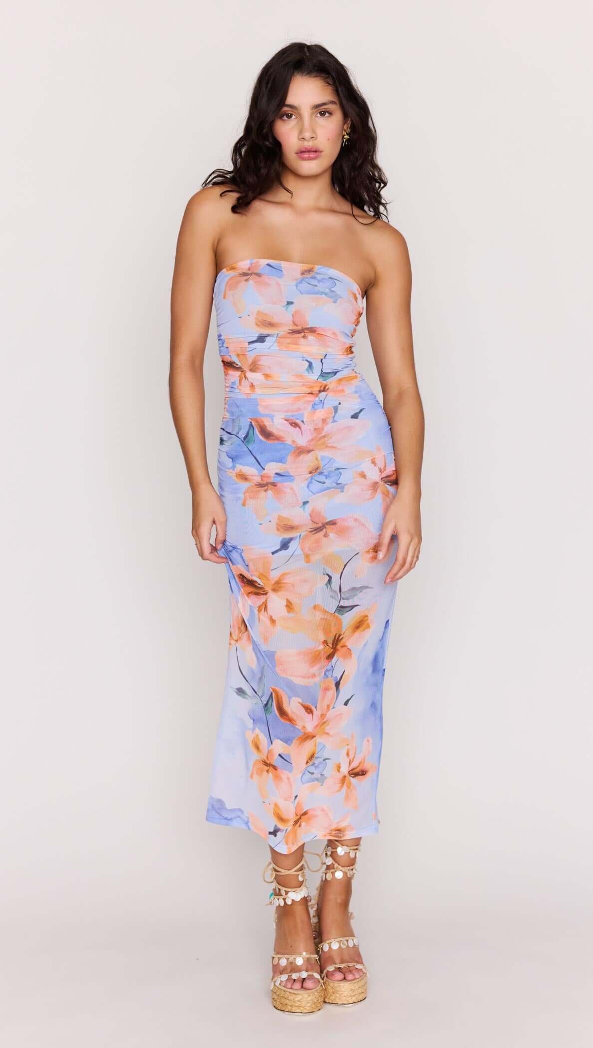 Sunspell Mesh Midi Dress Multi / S