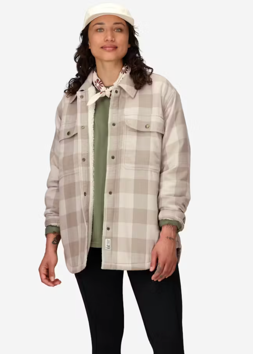 W's Ridgefield Sherpa-Lined Flannel Shirt Jacket