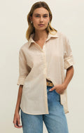 Seaport Gingham Button Up Top