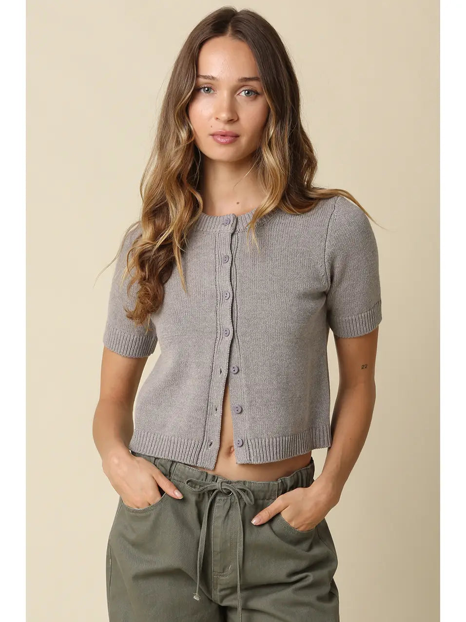 Leia SS Knit Top
