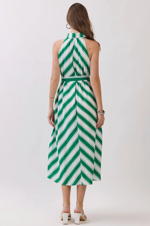 Mona Stripe Midi Dress