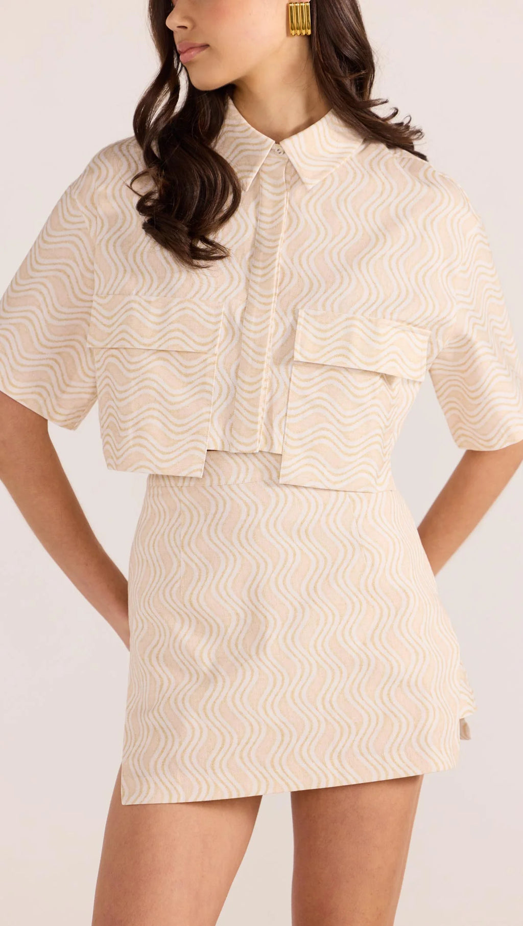 Bonnie Pocket Crop Shirt