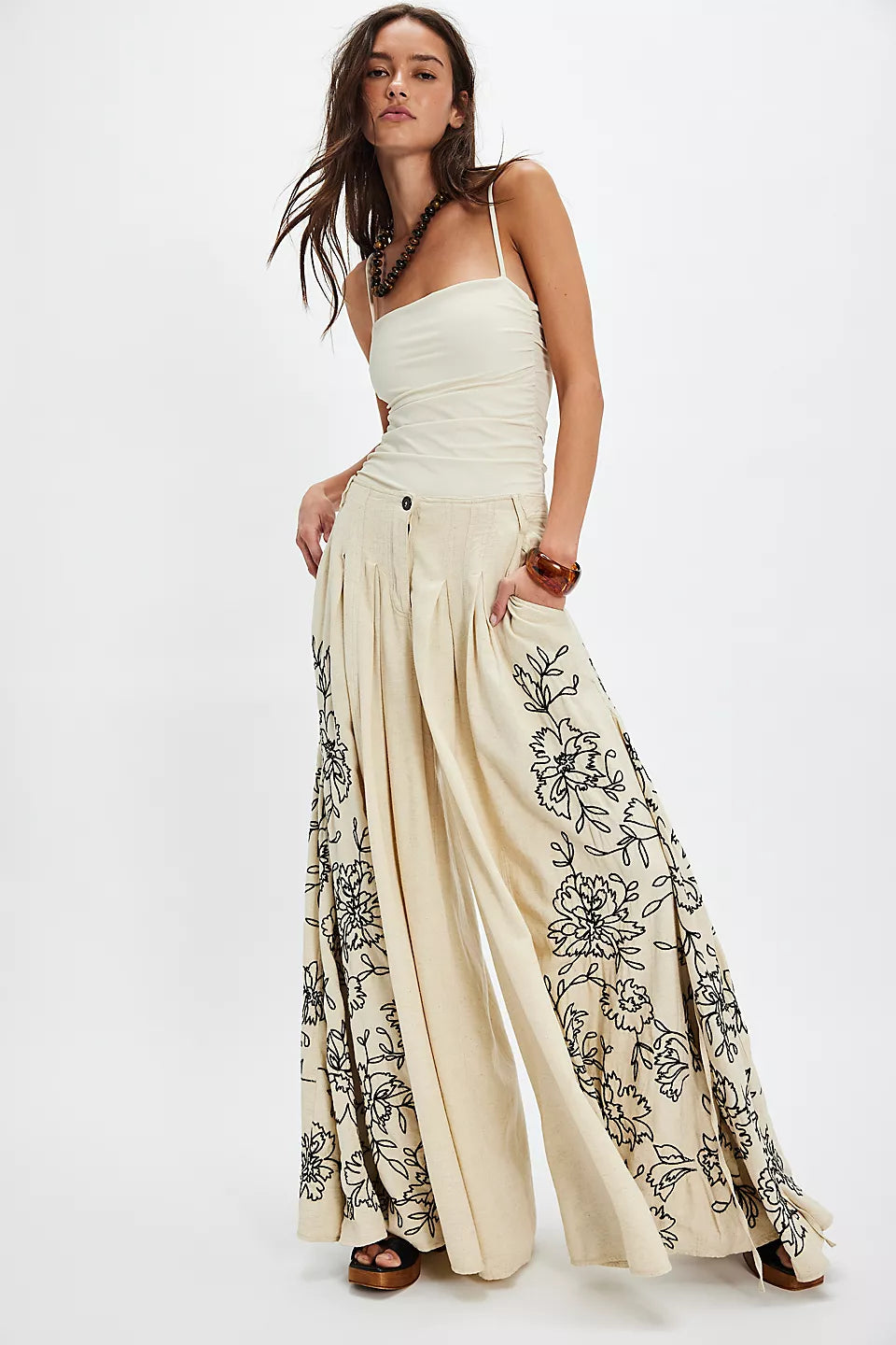 What You Know Embroidered Pants