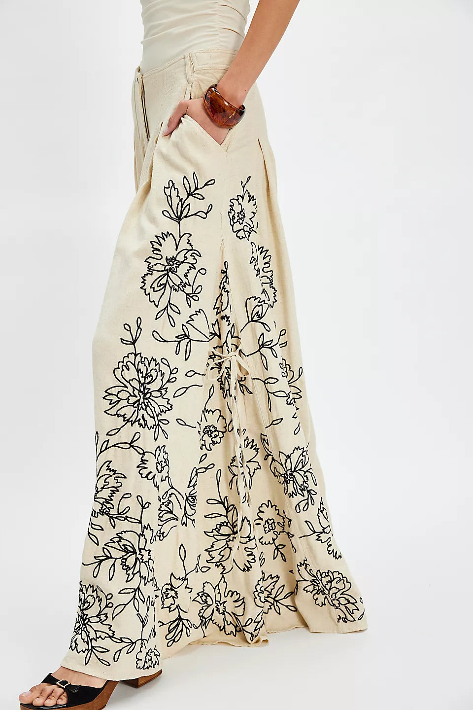 What You Know Embroidered Pants