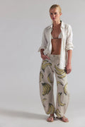 Good Luck Printed Barrel Jeans