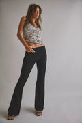 Penny Pull-On Velvet Flared Pant