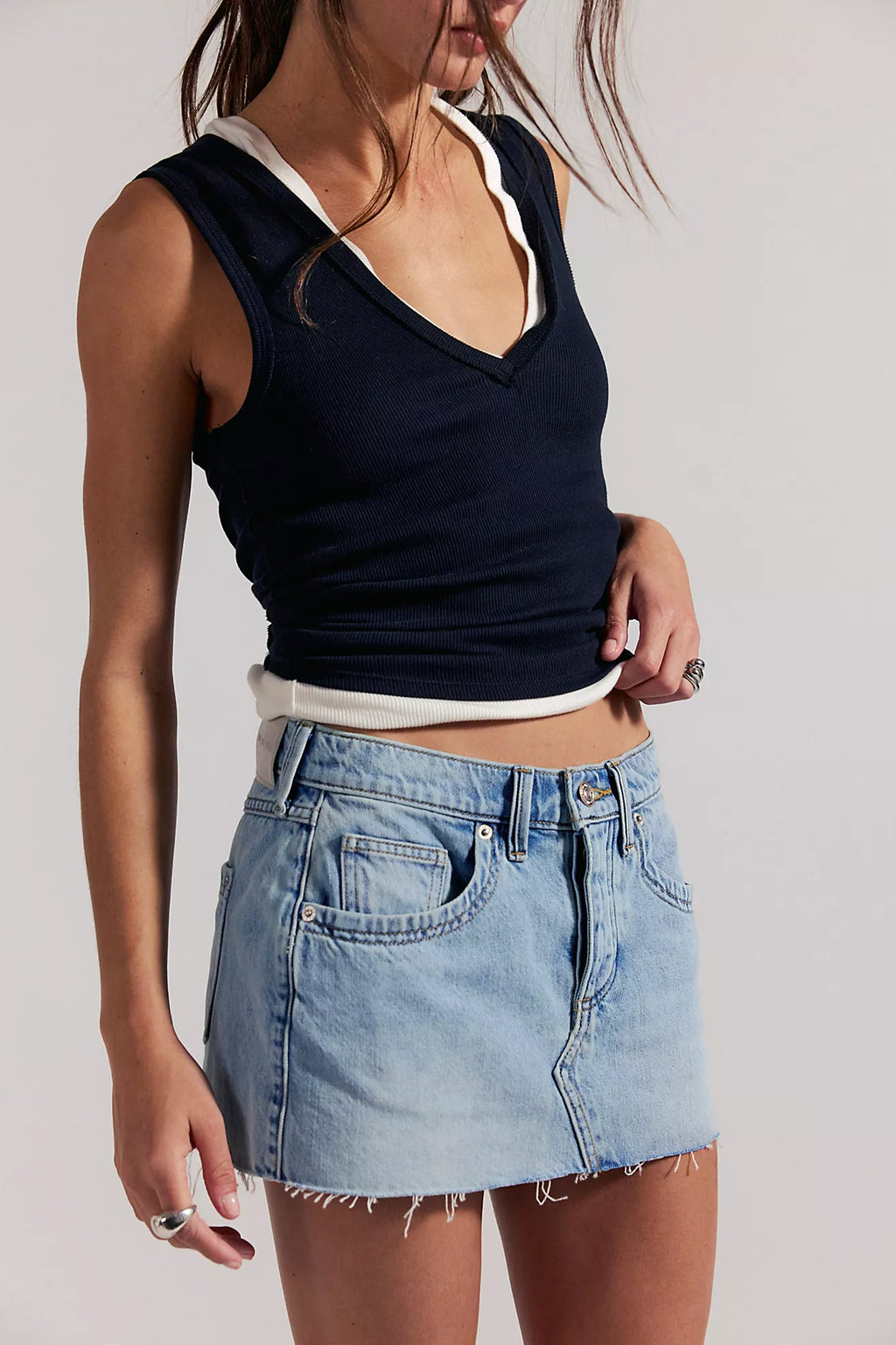 Lainey Low-Rise Mini Skirt