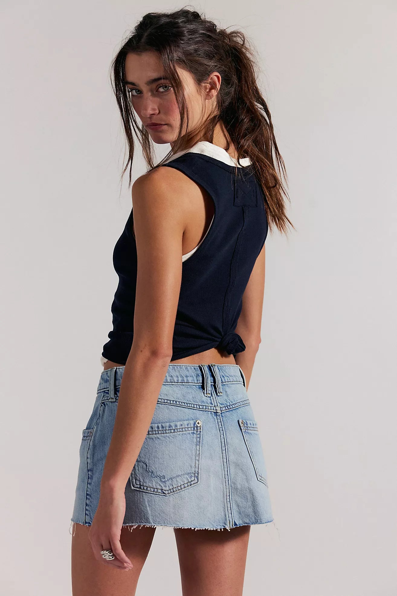 Lainey Low-Rise Mini Skirt