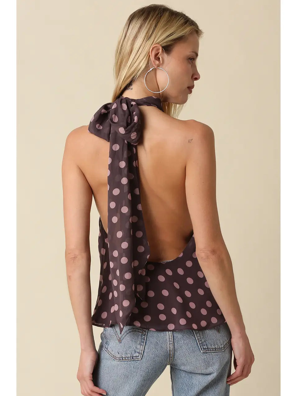 Nova Polka Dot Halter Top