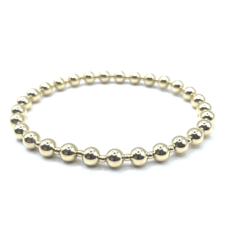 5mm+2mm+5mm Gold Filled Waterproof Dimension Bracelet