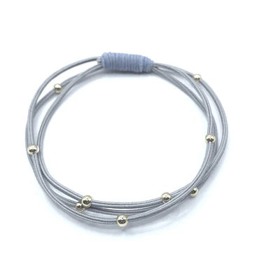 Single Water Pony 3mm Gold Waterproof Hair Band