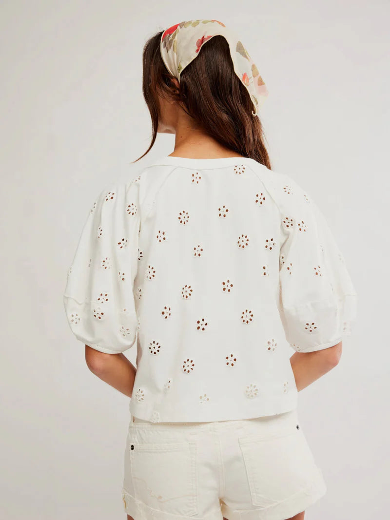 Jessie Eyelet Tee