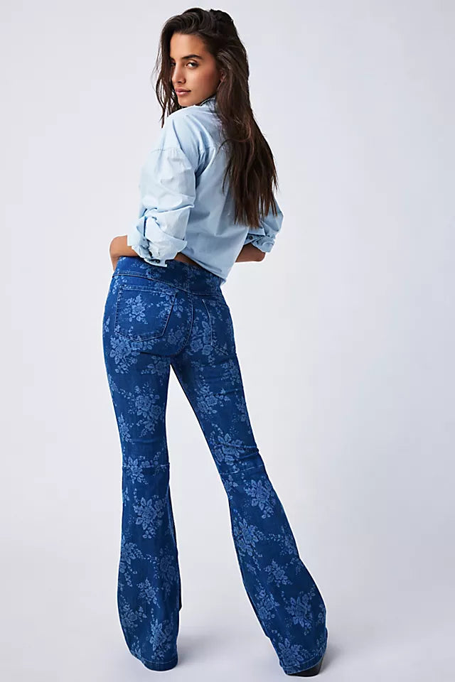 Penny Pull On Printed Flares