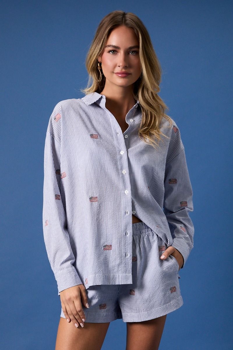 Patriotic Button Down