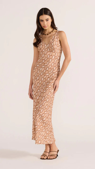 Koa Bias Midi Dress