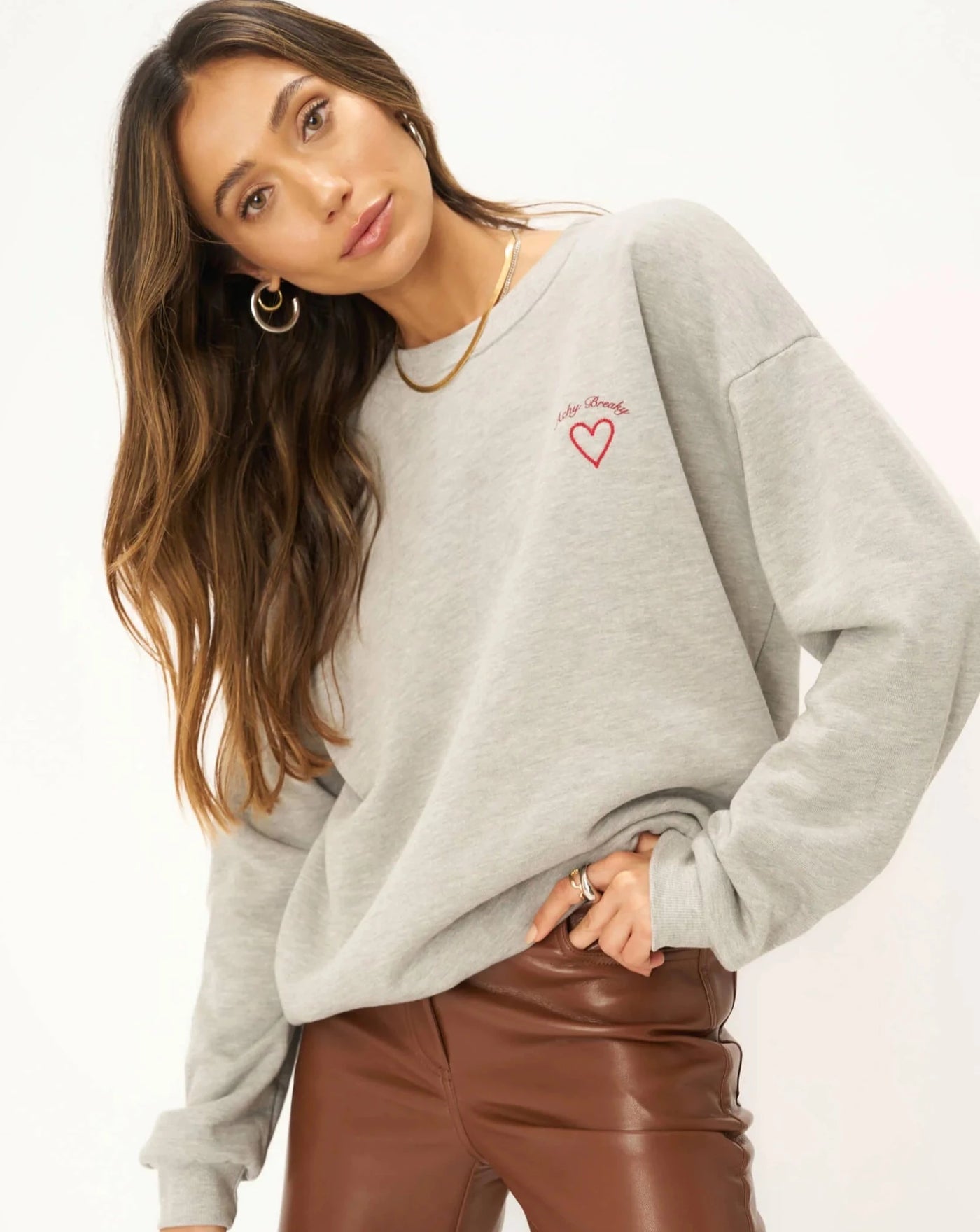 Achy Breaky Embroidered Sweatshirt