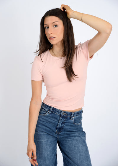 Roxi SS Crewneck Top