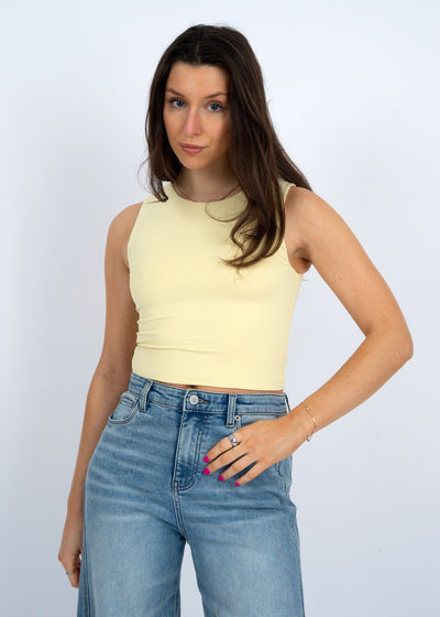Roxanna Sleeveless Crewneck Top