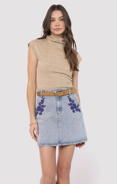 Open Up Turtleneck Knit Top