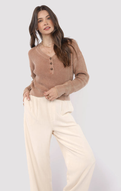 Brixton Button Sweater