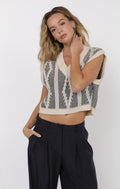 Macy Two Tone Sweater Vest