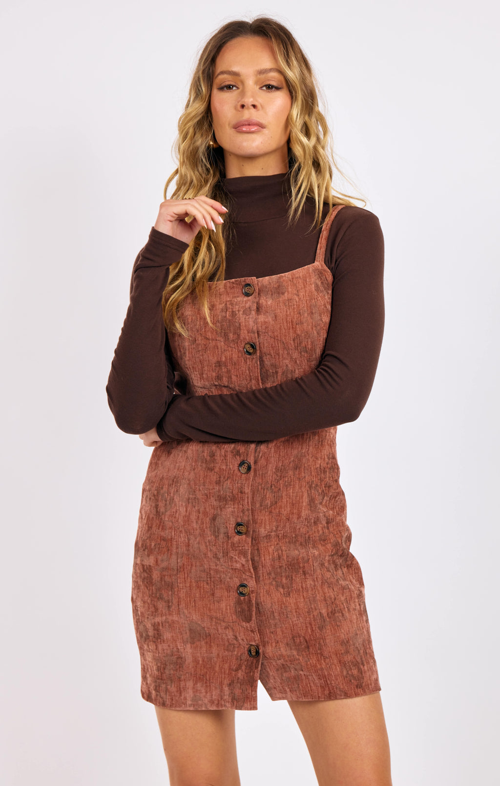 Oui Out Velvet Mini Dress