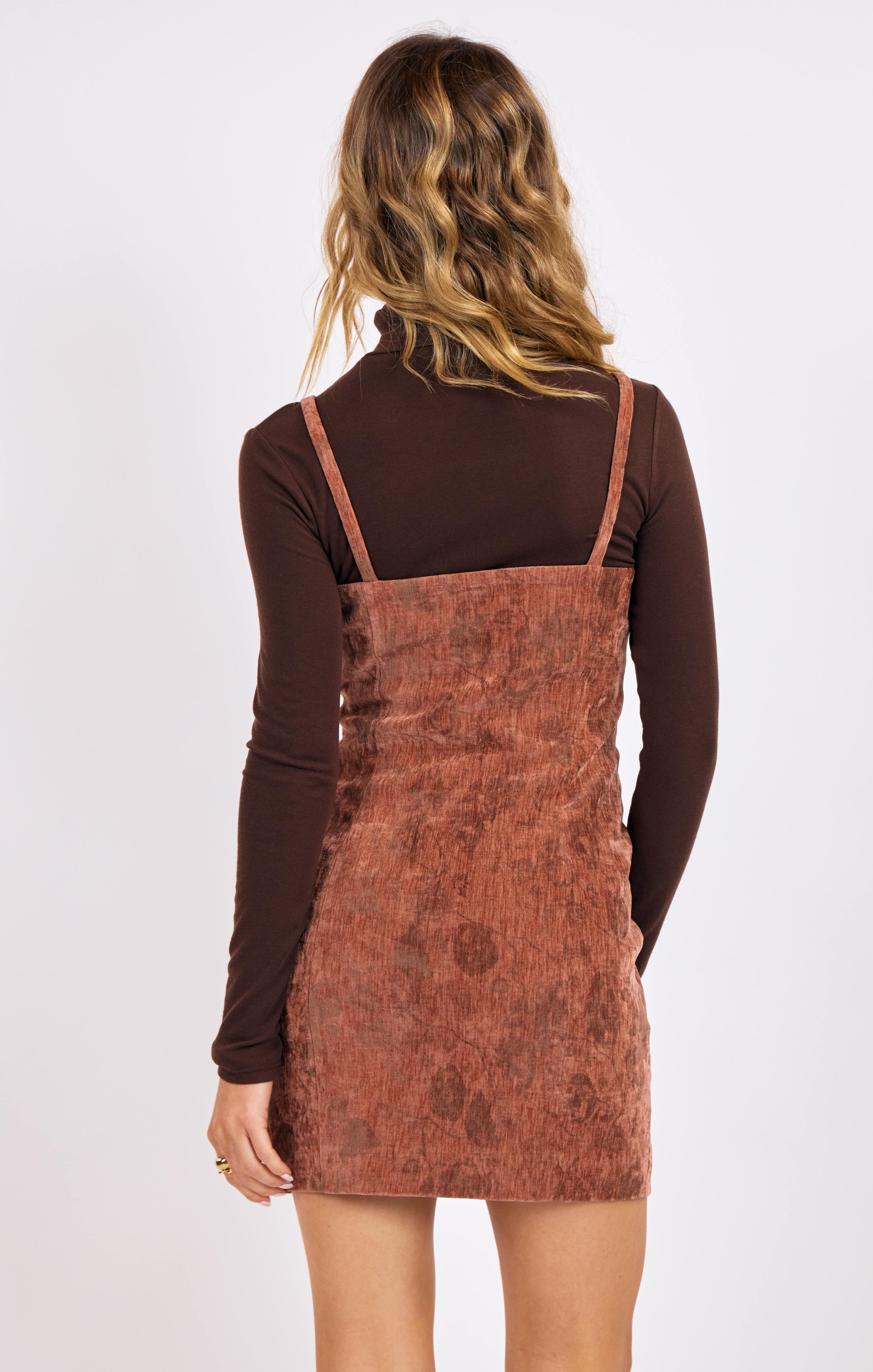 Oui Out Velvet Mini Dress