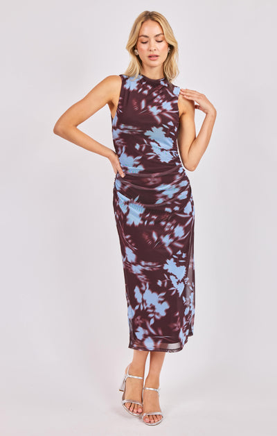 Urban Siren Ruched Midi Dress