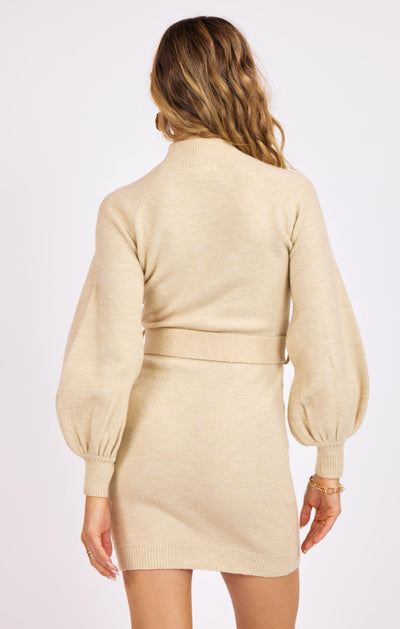 Maeve Belted Sweater Dress