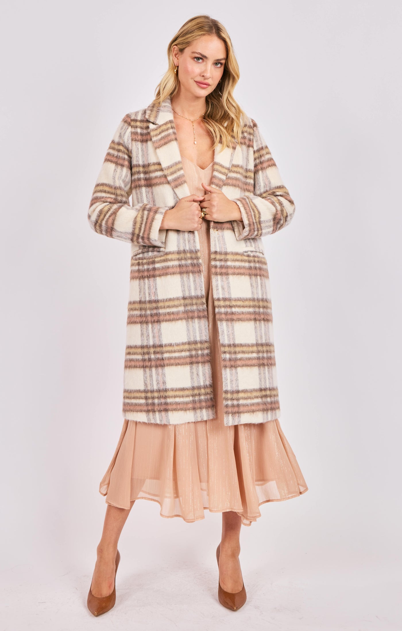 Scout Plaid Long Coat