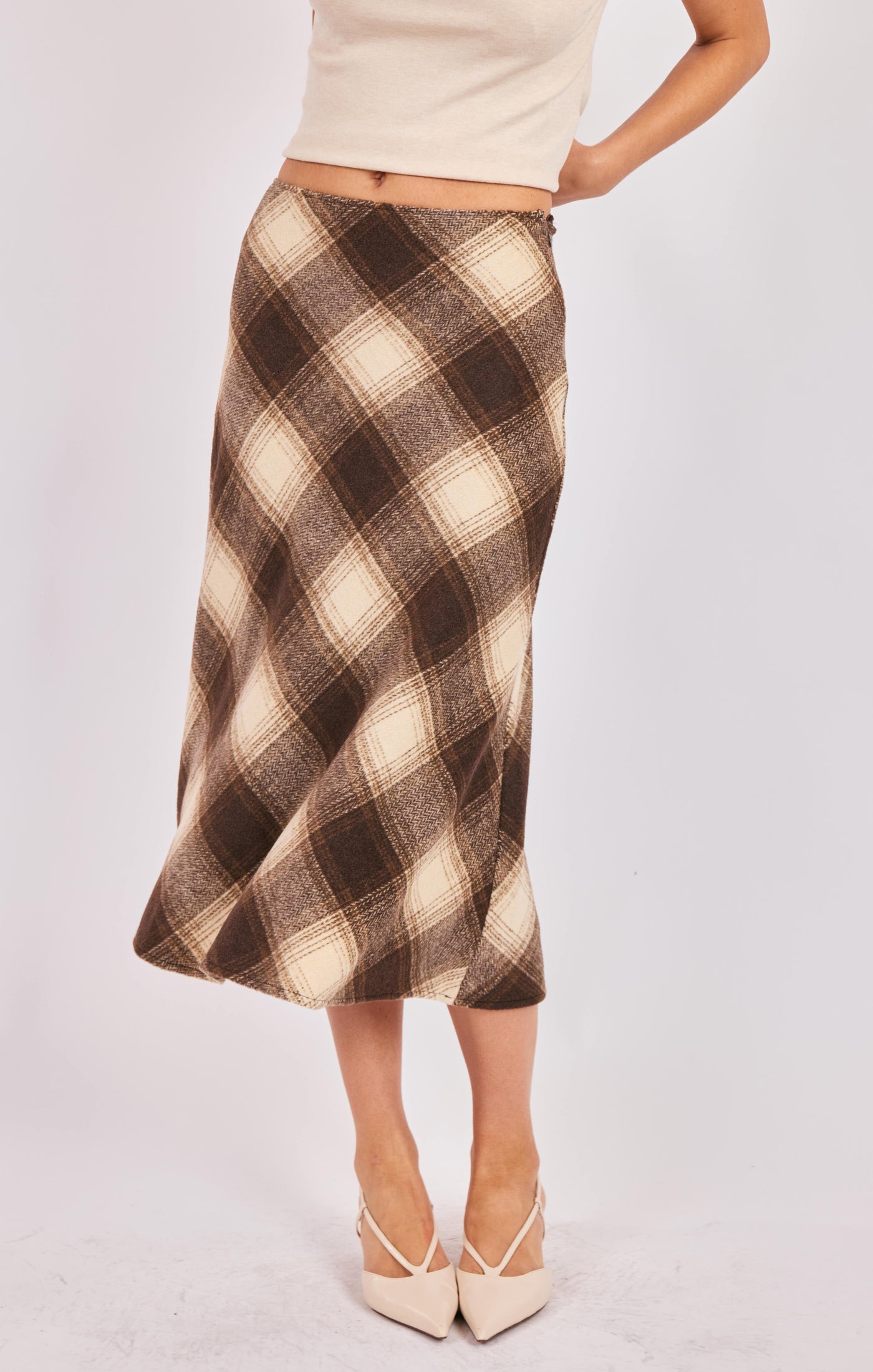 Sonata Plaid Skirt