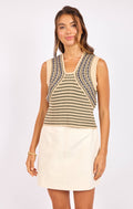 Mona Stripe Sweater Tank