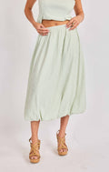 See Me Stripe Bubble Midi Skirt