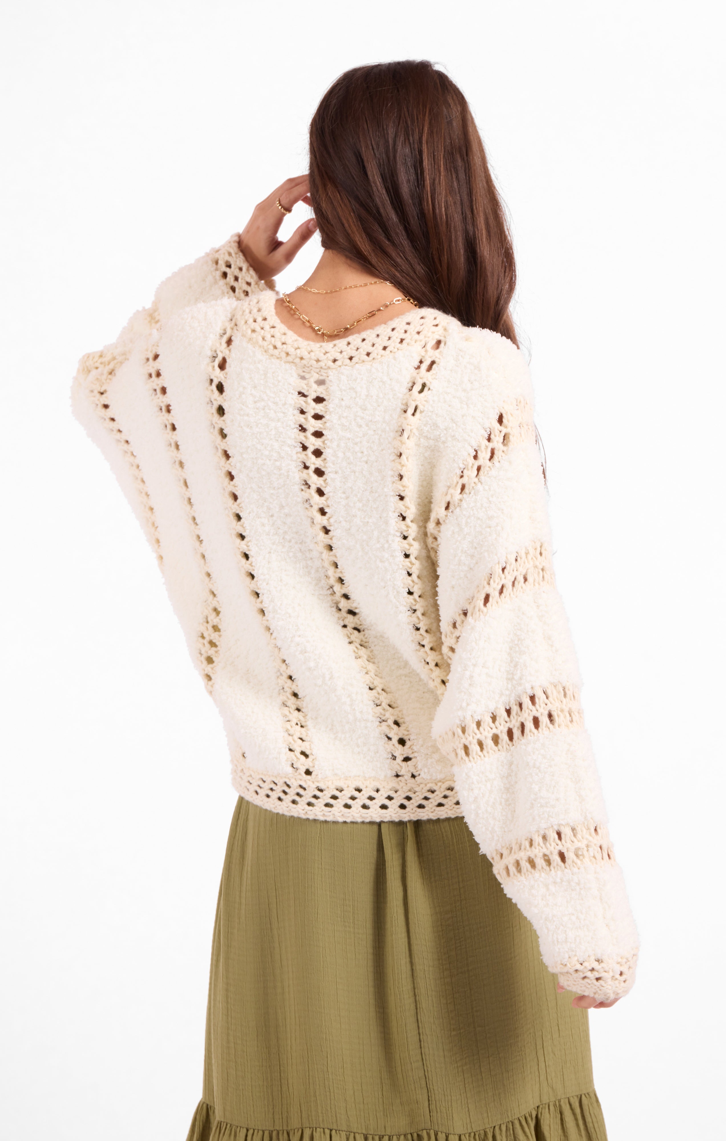 Fluffy Clouds Zip Sweater