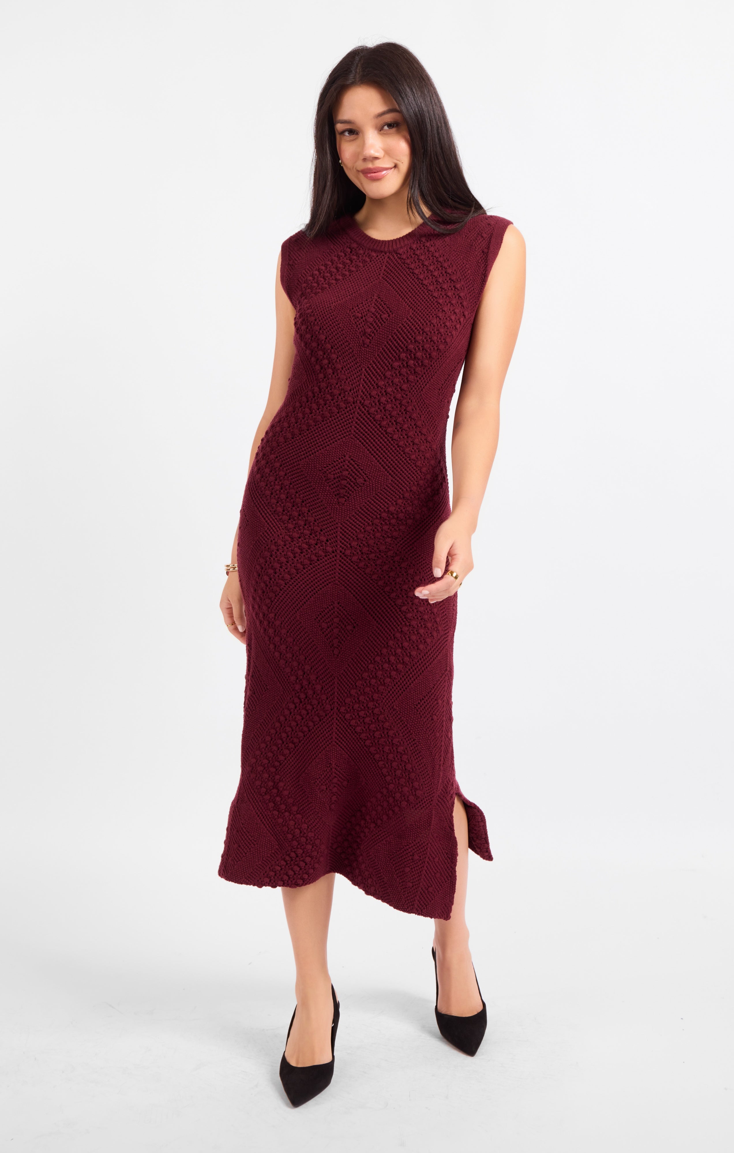 Wandering Intricate Knit Dress