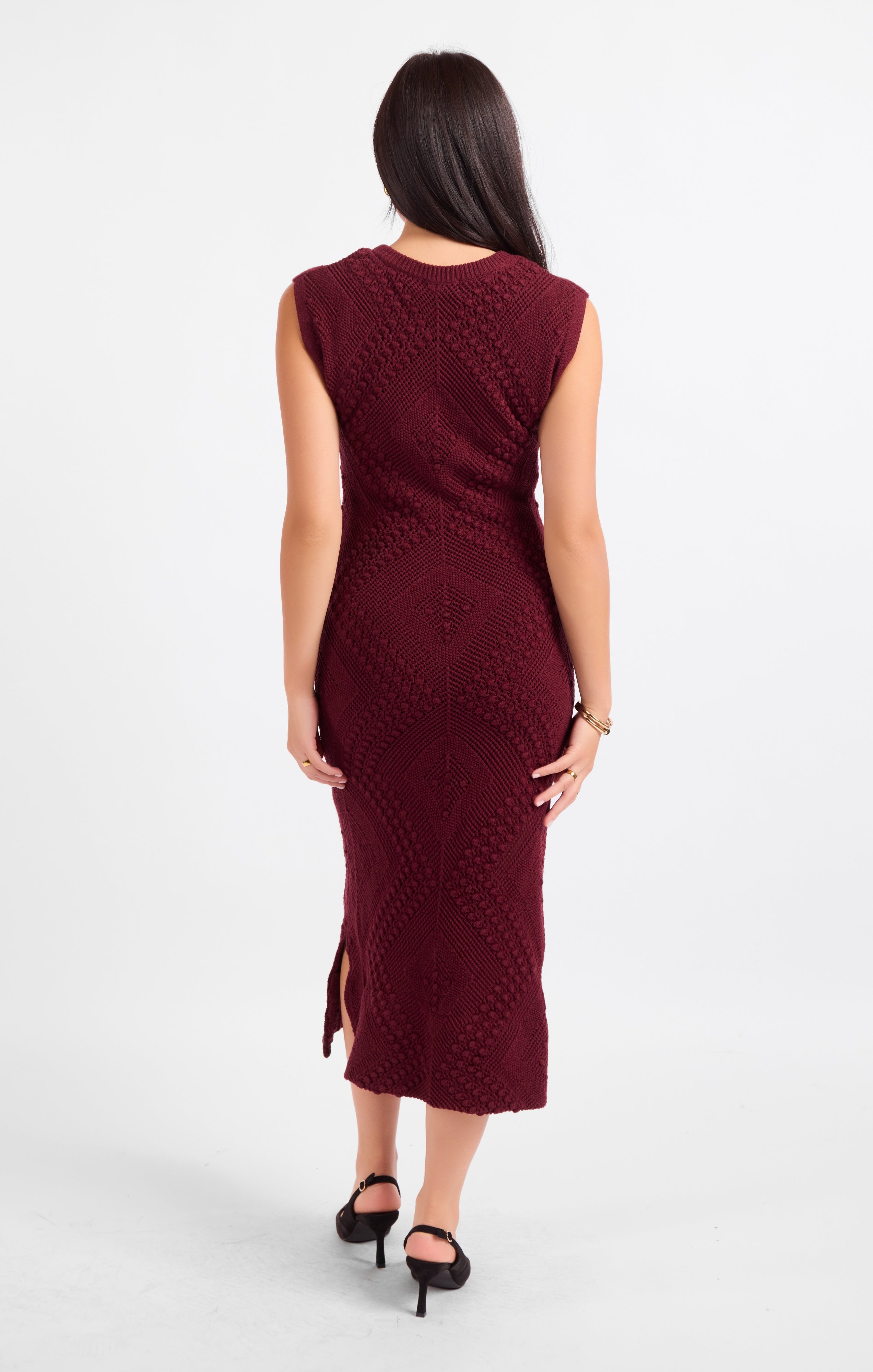 Wandering Intricate Knit Dress